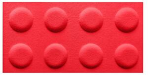 Dekorativní obklad do dětského pokoje LEGO filc červený Velikost: 15x30cm