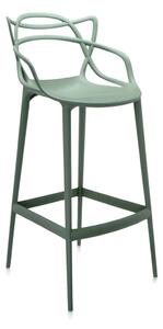 Barová židle MASTERS, v. 75 cm, více barev - Kartell Barva: šalvějově zelená