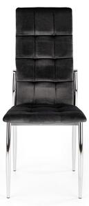 Jídelní židle Darwin, černá / stříbrná