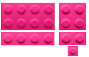 Dekorativní obklad do dětského pokoje LEGO růžový Velikost: 15x15cm