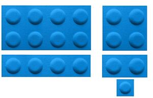 Dekorativní obklad do dětského pokoje LEGO nebesky modrý Velikost: 30x30cm