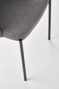 Jídelní židle Alanna, šedá / černá