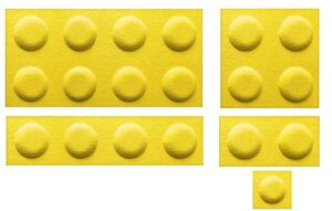 Dekorativní obklad do dětského pokoje LEGO žlutá Velikost: 15x30cm