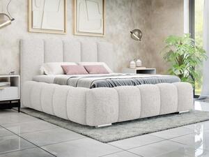 Čalouněná manželská postel Lisko Boucle, Rozměr postele: 140x200, Barva: Abriamo 04 5903211427923