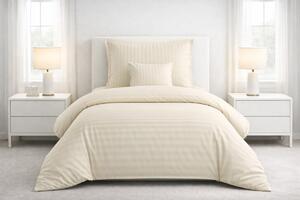Jahu Stripe 3dílné povlečení - béžová Rozměr: 1x 70 x 90, 1x 140 x 200 a 1x 40 x 40 cm