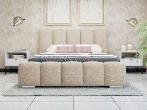 Čalouněná manželská postel Lisko Boucle, Rozměr postele: 140x200, Barva: Abriamo 03 5903211427930