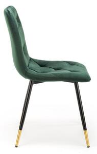 Jídelní židle Pascal, zelená / černá