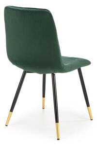 Jídelní židle Pascal, zelená / černá