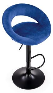Barová židle Kaiden, modrá / černá