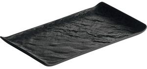 Servírovací talíř Chic Livelli 26x15 cm, černý (4 ks)