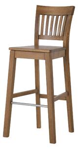 Barová lakovaná dubová židle Raines rustik