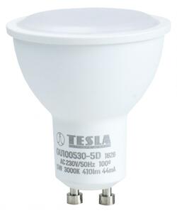 TESLA lighting Tesla - LED žárovka GU10, 5W, 230V, 410lm, 25 000h, 3000K teplá bílá, 100° stmívatelná