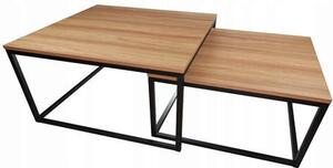 SADA KONFERENČNÍCH STOLKŮ, dřevo, 60-70/40-46/60-70 cm Carryhome - Konferenční stolky