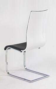 Jídelní židle Aimee, černá / bílá