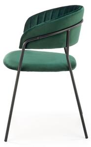 Jídelní židle Rolland, zelená / černá
