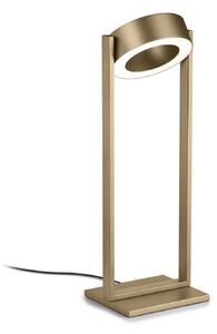 Knapstein LED stolní lampa Wega v barvě efektní bronz, výška 45 cm, ovládání gesty, stmívatelný, Bronz / starožitná mosaz, Obývací pokoj / jídelna, kov, Moderní