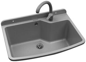 Pyramis Max zahradní umyvadlo s baterií 61x44 cm plast 070178801 O