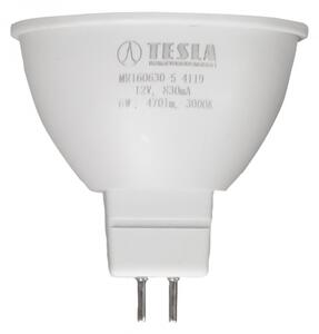 TESLA lighting Tesla - LED žárovka GU5,3 MR16, 6W, 12V, 470lm, 25 000h, 3000K teplá bílá, 100°