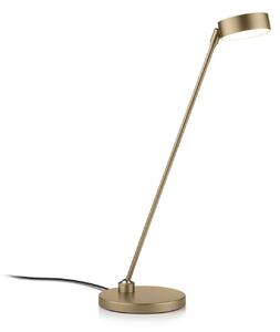 Knapstein LED stolní lampa Yori v barvě efektní bronz, výška 50 cm, ovládání gesty, stmívatelný, Bronz / starožitná mosaz, Obývací pokoj / jídelna, kov, Moderní