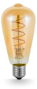 LED stmívatelná žárovka Minalox ST64 E27, 4W, 24V, 3000K