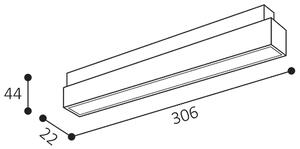 Led2 Lištové LED svítidlo MAGLINE II 30, 12W pro 48V systém MAG Barva: Bílá, Teplota světla: CCT 3000-4000K, Stmívání, řízení: ON/OFF (bez stmívání)
