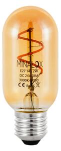 LED stmívatelná žárovka Minalox T45 E27, 2W, 24V, 3000K