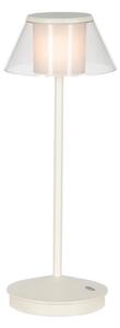 Mantra 7988 K5, venkovní stolní nabíjecí lampa LED 2W 3000K, bílá, výška 35cm, IP54