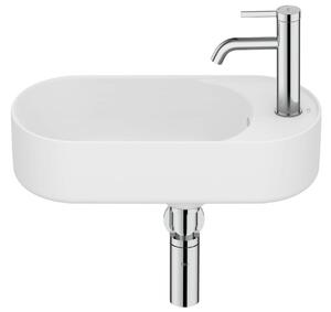 Roca Meridian umyvadlo 50x27.5 cm oválné klasický bílá matný A327740620