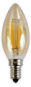 LED stmívatelná žárovka Minalox C35 E14, 3,6W, 24V, 2700K