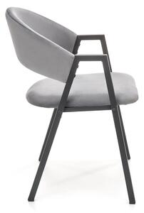 Jídelní židle Zayne, šedá / černá