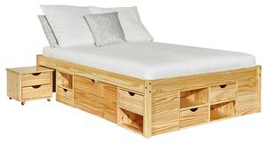 POSTEL S ÚLOŽNÝM PROSTOREM, 140/200 cm přírodní barvy MID.YOU, Online Only