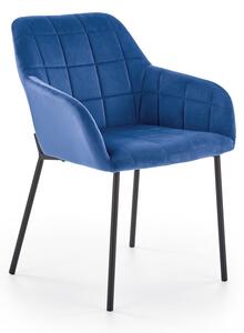 Jídelní židle Davos, modrá / černá