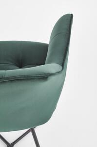 Jídelní židle Faustina, zelená / černá