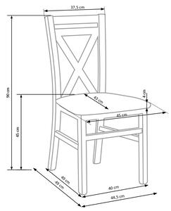 Jídelní židle Darius II, olše / bílá