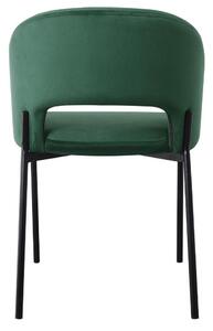 Jídelní židle Rao, zelená / černá