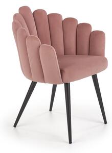 Jídelní židle Yara, růžová / černá