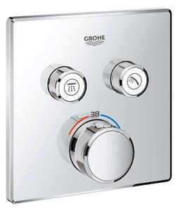 Grohe Grohtherm Smart Control - podomítkový termostat na dva spotřebiče, chrom, 29124000