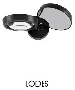 Lodes Nástěnné LED svítidlo NAUTILUS, 2x12W, š. 28,5 cm, CRI90 Barva: Černá, Teplota světla: 3000K