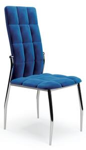 Jídelní židle Darwin, modrá / stříbrná
