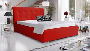 Čalouněná postel DEPP 90x200 cm Odstín látky: Červená (soft 10) - eTapik