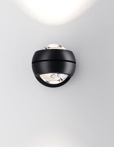 Lodes Nástěnné LED svítidlo NAUTILUS MINI, 12W, ø 8,5 cm, CRI90 Barva: Černá, Teplota světla: 2700K - teplá bílá