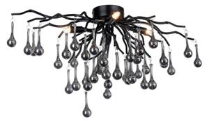 Paul Neuhaus 8090-18 - Přisazený lustr ICICLE 4xG9/40W/230V 30x60 cm černá