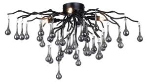 Paul Neuhaus 8090-18 - Přisazený lustr ICICLE 4xG9/40W/230V 30x60 cm černá