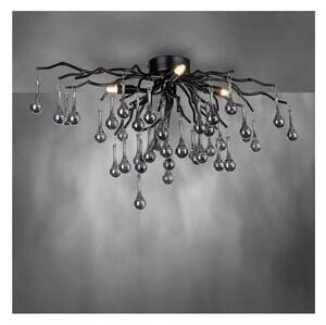 Paul Neuhaus 8090-18 - Přisazený lustr ICICLE 4xG9/40W/230V 30x60 cm černá