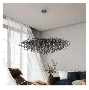 Paul Neuhaus 2031-18 - Lustr na lanku ICICLE 15xG9/40W/230V 75x150 cm černá