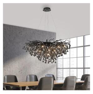 Paul Neuhaus 2192-18 - Lustr na lanku ICICLE 10xG9/40W/230V 50x100 cm černá