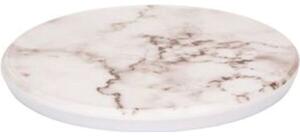 Servírovací tác kulatý Style Point Mramor 18 cm, bílý, melamin