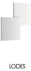 Lodes LED stropní svítidlo Puzzle Double Square, v. 30 cm, 2x16W Barva: Matná bílá, Teplota světla: 2700K - teplá bílá