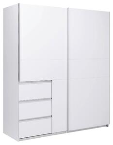ŠATNÍ SKŘÍŇ S POSUVNÝMI DVEŘM, bílá, 175/210/61,5 cm P & B - Šatní skříně, Online Only