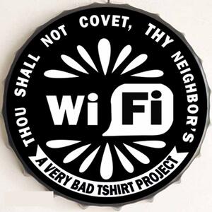 Víko cedule WiFi A very bad Tshirt Project